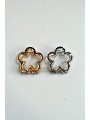 Vera House Çiçek Model 2li Metal Saç Tokası 4cm
