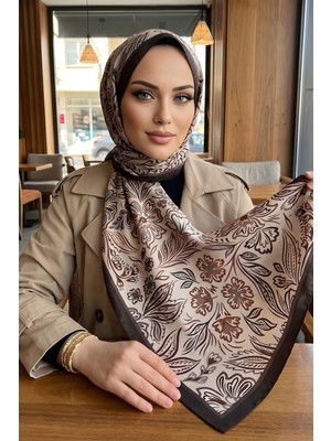 İmaj Butik Krem Etnik Desenli Soft Şal