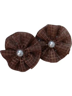 Minval Incili Tül Kumaş Lastikli Toka