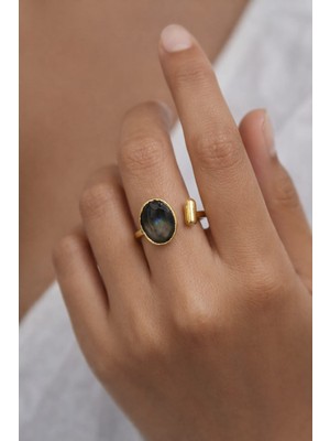 Feyz Tasarım Feyz Kuzey Işığı Labradorit Yüzük