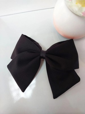 Minval Otomatik Klipsli Fiyonklu Kuyruklu Kumaş Saç Tokası