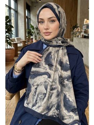 İmaj Butik Antrasit Bej Ipekhan Seren Şal