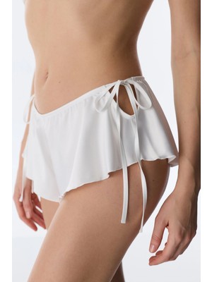 Penti Kırık Beyaz Saten Şorty