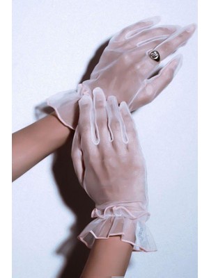 BMD Sandra Tül Eldiven - Beyaz