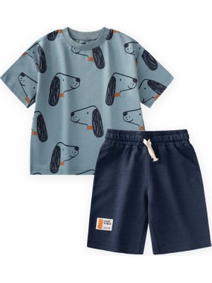 Cigit Desenli Kapri Takım 1-8 Yaş Mavi