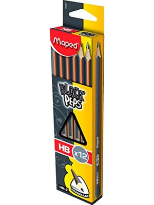 Kitabevimden Maped Kurşun Kalem Siyah Pep S Hb (12 Li)