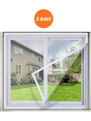 Magic Lady 3 Adet Yıkanabilir Sök Tak 125 x 150 cm Çift Kanat Sineklik