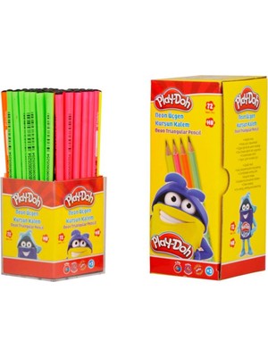 Kitabevimden Play-Doh Kurşun Kalem Neon 72 Li PLAY-KK018