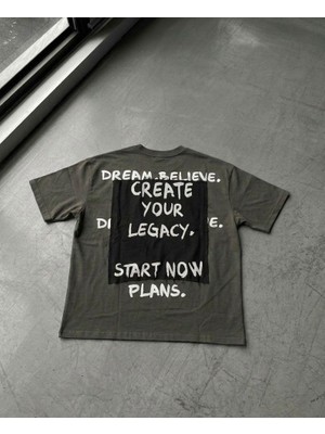 Aphelios "create Your Legacy" Baskılı Streetwear Oversize T-Shirt