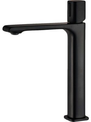 Creavit AL6500S Alfa Uzun Lavabo Bataryası - Mat Siyah