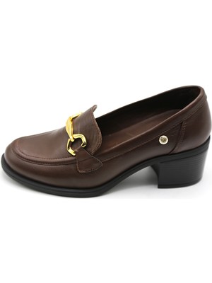 Mammamia 3395LX Kadın Deri Topuklu Ayakkabı