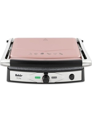 Fakir 2000 Watt Güçlü Motor Kapasitesine Sahip 6 Dilim Geniş Tost Kapasiteli Özel Yağ Toplama Hazneli 180 Derece Tam Açılabilir Elektrikli Izgara Özellikli Çıkarılabilir Plakalı Yanmaz Yapışmaz