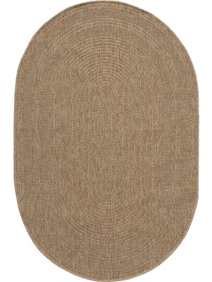 Seyran Halı India Hasır Görünümlü Oval Halı 668 Bj
