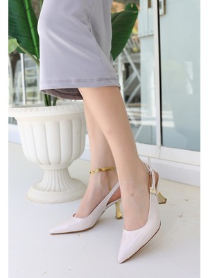 Zerenyus Zalin Bej Rugan Topuklu Stiletto