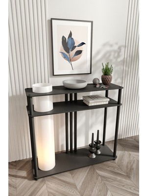 Feyza Design Çok Renkli Ahşap Dresuar - 83 cm Yükseklik ve 90 cm Genişlik