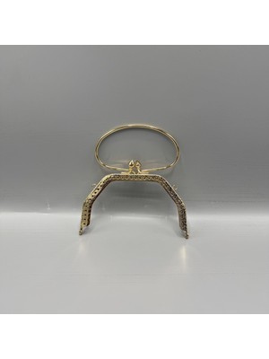 Aynalı 12,5 cm Tutmalı Lüks Cüzdan Klipsi Gold