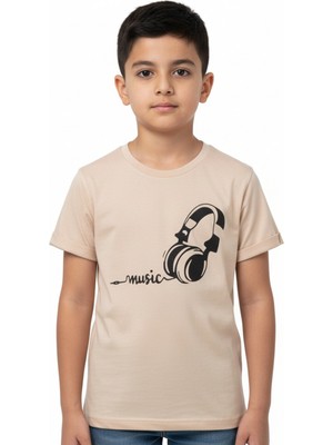 Toontoy Erkek Çocuk Bisiklet Yaka Kısa Kollu Baskılı Tişört 24400