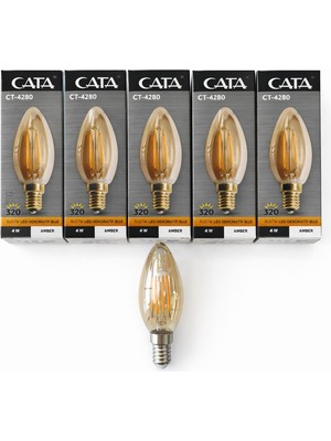 Cata E14 Duy Girişli Rustik Ampul