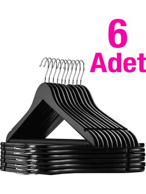 Weblonya Elbise Askısı Ahşap Görünümlü Plastik Askı 6lı 6510