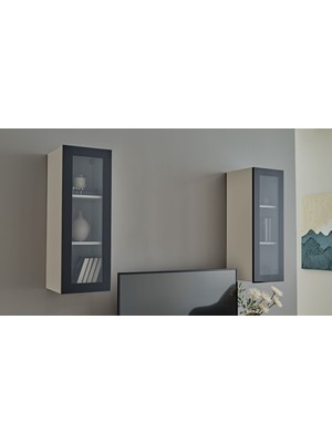 Doğtaş Trento Tv Ünitesi Üst Yan Modül - Cam Kapaklı