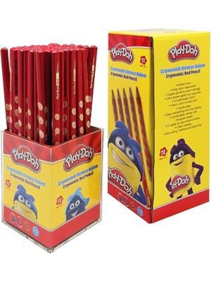 Kitabevimden Play-Doh Kırmızı Kalem Oluklu (72 Li) PLAY-KK015