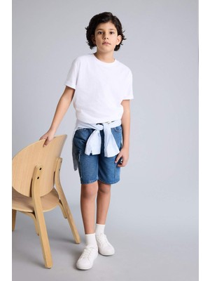 DeFacto Jean Şort Erkek ÇOCUK D8566A826SM