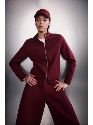 DeFacto Standart Fit Dik Yaka Skuba Dalgıç Kumaş Fermuarlı Sweatshirt G1172AX26SP