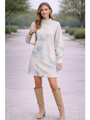 Alexander Gardi Özel Koleksiyon Oversize Denim Elbise (5020)