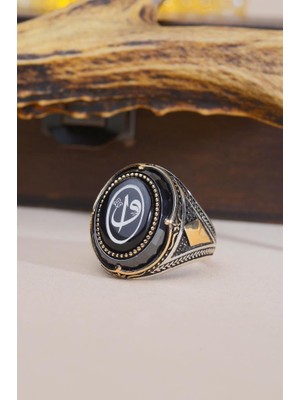 INNUENDO JEWELRY 925 Ayar Gümüş Zülfikar Işlemeli Erkek Yüzük