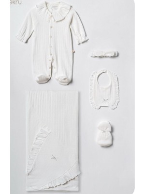 CiccimBaby Ciccim Baby Hastane Çıkışı 5li Tulumlu Spring Joy Ekru