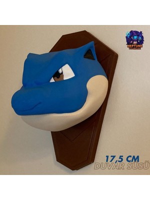 Neptune3D Blastoise Pokemon Duvar Süsü Dekorasyonu