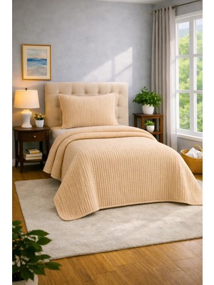 Modern Line Premium 2 Parça Yatak Örtüsü Seti Özel Çantalı 150X220 cm Yastık Kılıfı 50X70 cm 1 Adet
