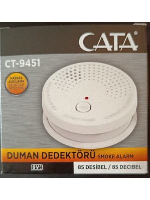 Cata CT-9451 Pilli Duman Dedektörü 90 Db