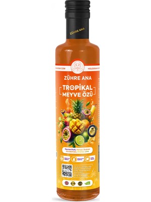 Zühre Ana Tropikal Meyve Özü 640 gr Gıda Aroması Özelliği ile Doğal ve Katkısız