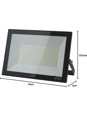 50 Watt LED Projektör (Tüm Renkler) IP66 Su ve Toz Geçirmez (Beyaz)