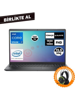 Dell Vostro 3530 Intel Core I7-1355U 32GB 512GB SSD 15.6" Fhd 120Hz Ubuntu Laptop + Gaming Kulaklık N1601PVNB3530U 049