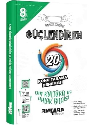 8.⁠ ⁠sınıf Güçlendiren Din Kültürü ve Ahlak Bilgisi 20'li Konu Tarama Denemesi