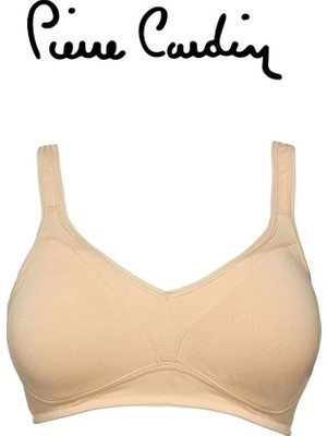 Pierre Cardin Pamuklu Toparlayıcı Sütyen 7000 Bej Renk Dikişsiz Rahatlık ve Yüksek Destek