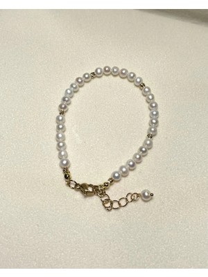 Eyla Collection Gerçek İnci Bileklik 4-5 mm