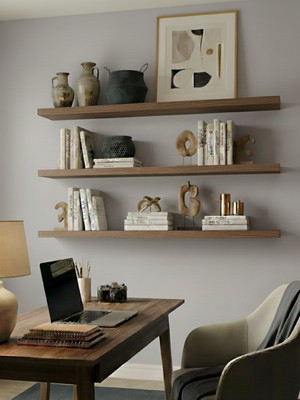 Freehome Premium Mdf Ürün Gizli Montajlı Uçan Raf 100X15 - 3 Adet Kitaplık Mutfak Banyo Salon Rafı