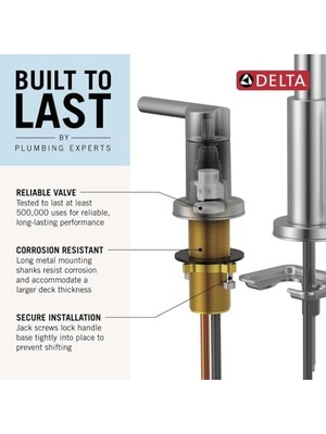 Woodhurst Yaygın Banyo Bataryası Siyah, Mat Siyah Banyo Bataryası 3 Delikli, Banyo Lavabo Bataryası, Metal Tahliye Montajı, Mat Siyah 3532LF-BL