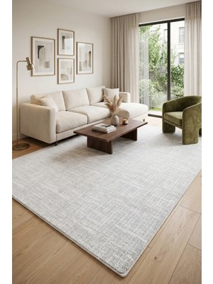 Ceremony Home  Beyaz Düz Renk Oturma Odası Halısı ve Salon Halısı