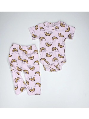 BabyToo Hobbe Baby Melish Bebe Bebek Takım %100 Pamuk Gökkuşağı 0-3-6-9 Ay