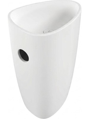 Bocchı Bocchi - Etna Yerden Monoblok Lavabo Duvardan Gider Delikli Parlak Beyaz - 1075-A01-0125