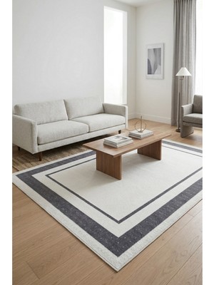 Ceremony Home Gri Modern Oturma Odası Halısı ve Salon Halısı