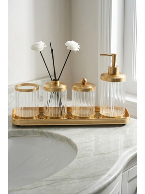 Acar Spiffy Tepsili Sıvı Sabunluk, Çubuklu Oda Kokusu & Pamukluk Seti