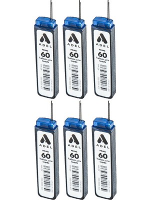 Adel 0.7 Kalem Ucu 60'lı 6'lı Paket Sarf Malzemeleri İçin Uygun Renkli