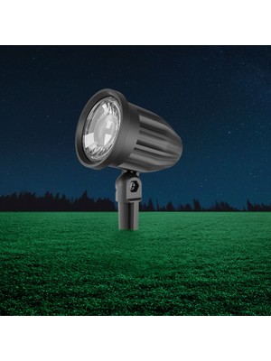 Braytron Spotlux Plus 7W Kazıklı Bahçe Spotu - IP65 Su Geçirmez Alüminyum Gövde - AMBER/YEŞIL/3000K