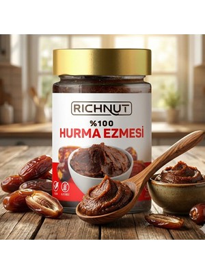 Richnut Hurma Ezmesi 400 gr Doğal İçerik ve Çok Yönlü Kullanım ile Lezzetli Alternatif