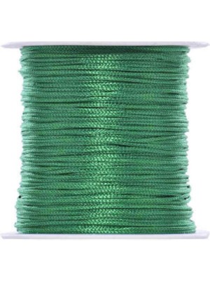 Urfakent Paraşüt Ipi, Bileklik-Kolye Örgü Ipi 1 mm 50 Metre Yeşil
